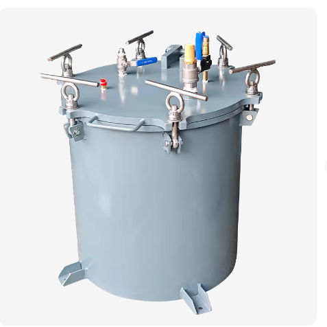 翻盖式动漫模型复模桶仓真空脱泡碳钢立式压力桶压力缸